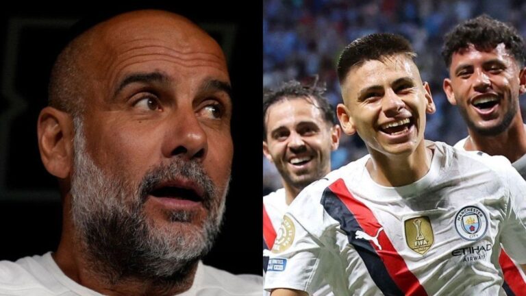 La confesión de Pep Guardiola tras el estreno soñado del Diablito Echeverri con gol incluido